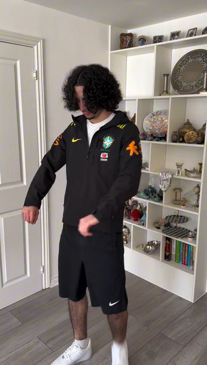 NEW BRAZIL BLACK WINDBREAKER