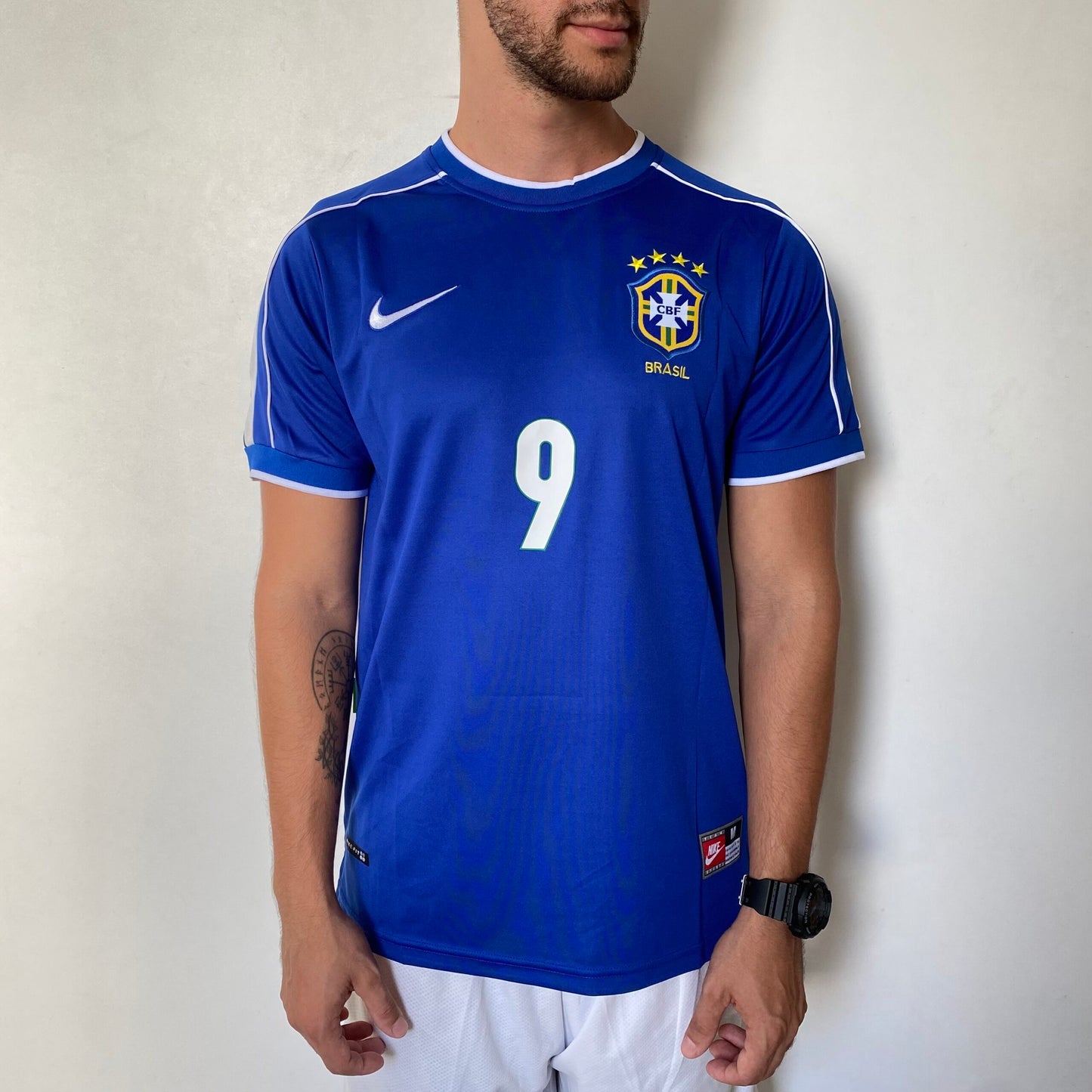 BRAZIL RONALDO BLUE JERSEY