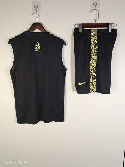 BRAZIL SLEEVELESS FOOTBALL JERSEY