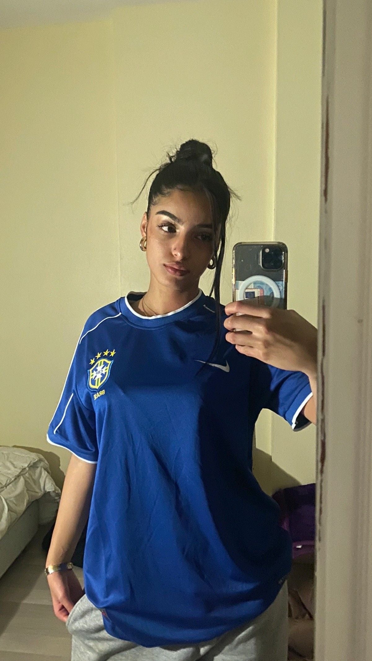 BRAZIL RONALDO BLUE JERSEY