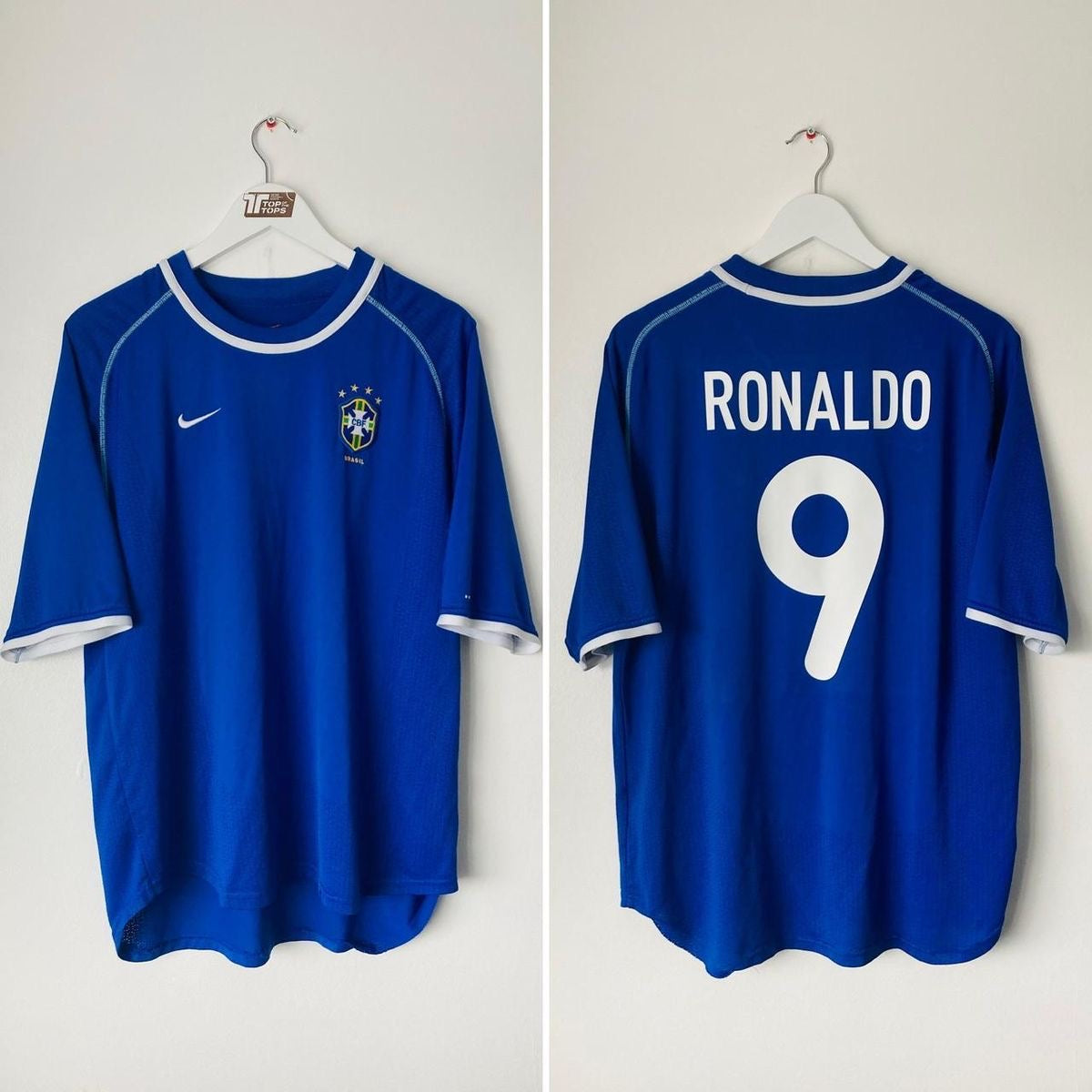 BRAZIL RONALDO BLUE JERSEY
