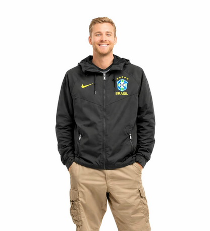 BRAZIL BLACK WINDBREAKER