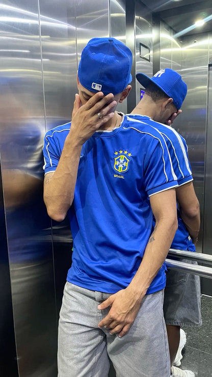 BRAZIL RONALDO BLUE JERSEY