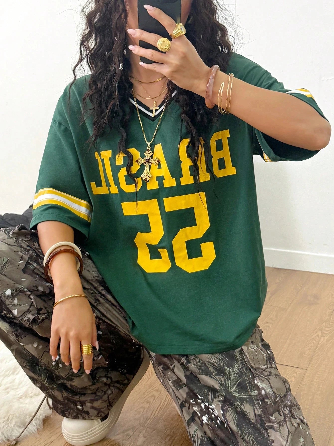 Brasil 55 Print T-Shirt American Football