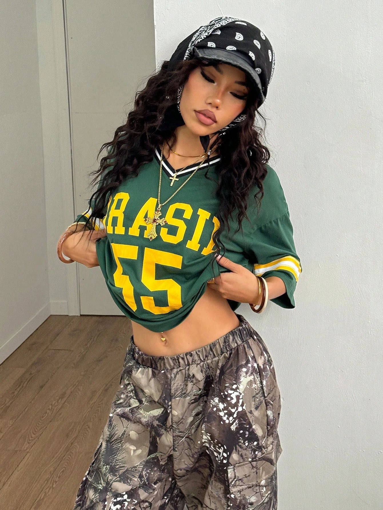 Brasil 55 Print T-Shirt American Football