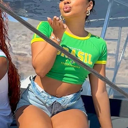 Brazil South america Retro T-shirt