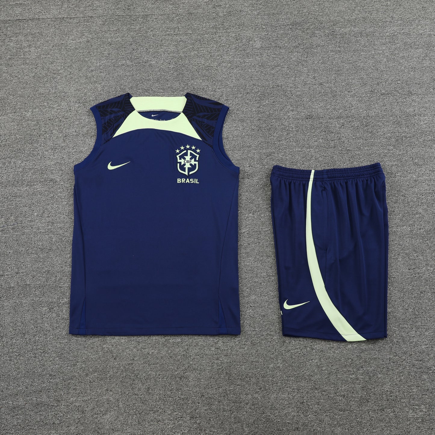 BRAZIL SLEEVELESS FOOTBALL JERSEY