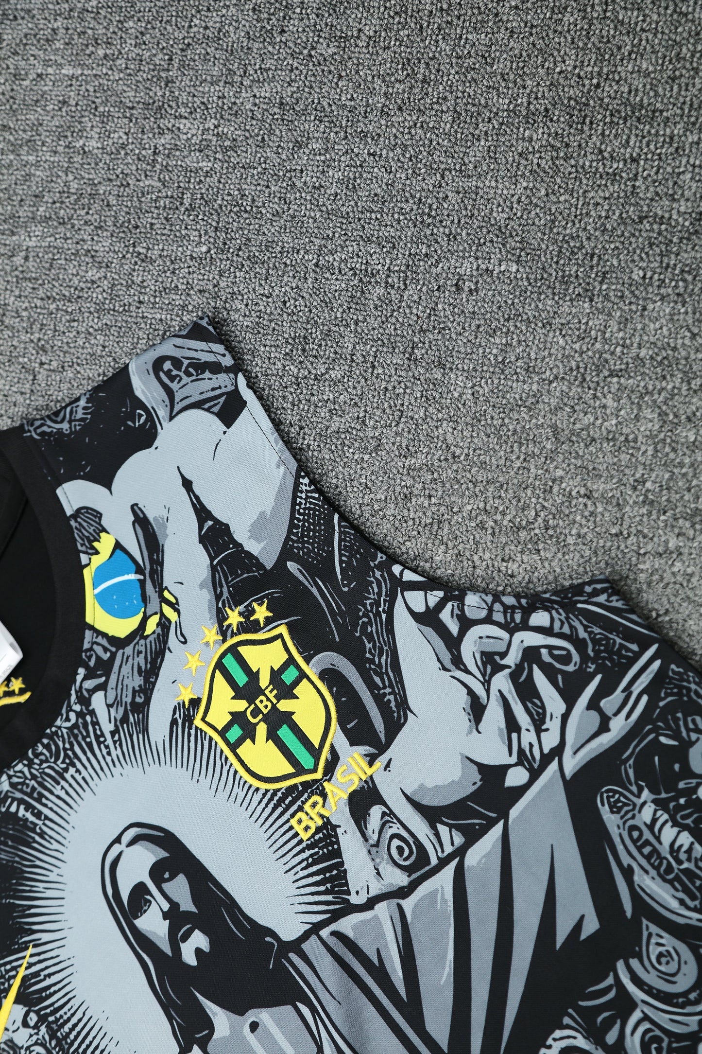 BRAZIL SLEEVELESS FOOTBALL JERSEY